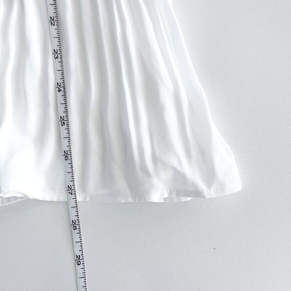 A MTL 1980 Womens Textured Pleated Keyhole Back Long Sleeve Blouse White 2X - Picture 6 of 10